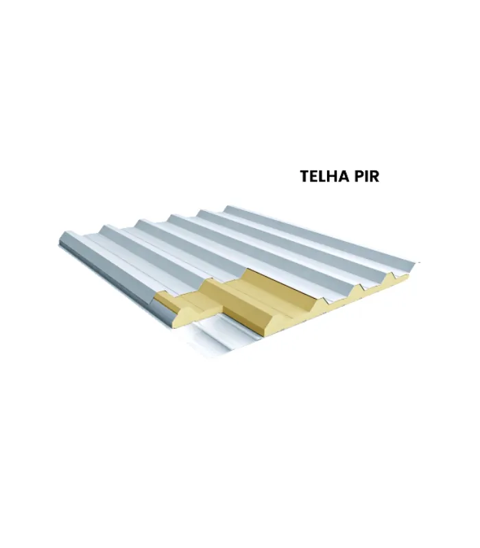 Telha de aço com núcleo em PIR garante conforto térmico
